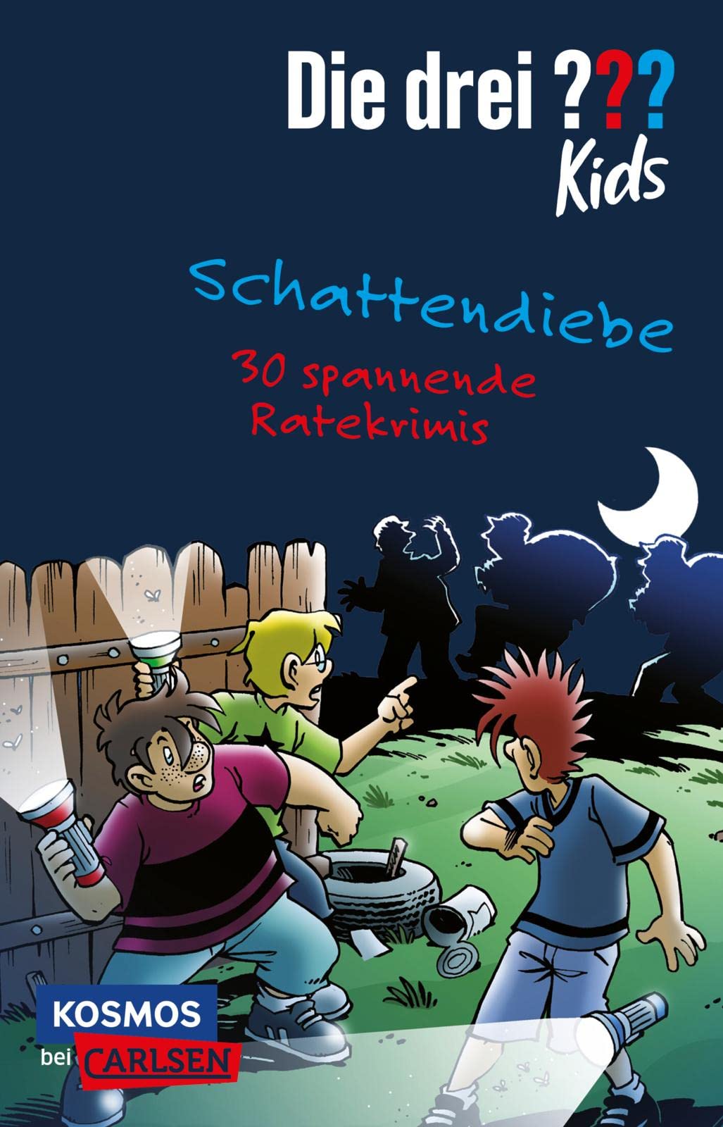 Die drei ??? Kids: Schattendiebe. 30 spannende Ratekrimis!: Detektiv*innen gesucht! Löse gemeinsam mit Justus, Peter und Bob 30 knifflige Fälle!