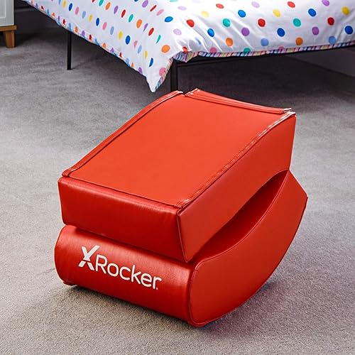 Miniatura 4 de X Rocker Silla de videojuegos con licencia oficial de Nintendo Super Mario Bros Video Rocker, colección Joy (rojo, Mario)