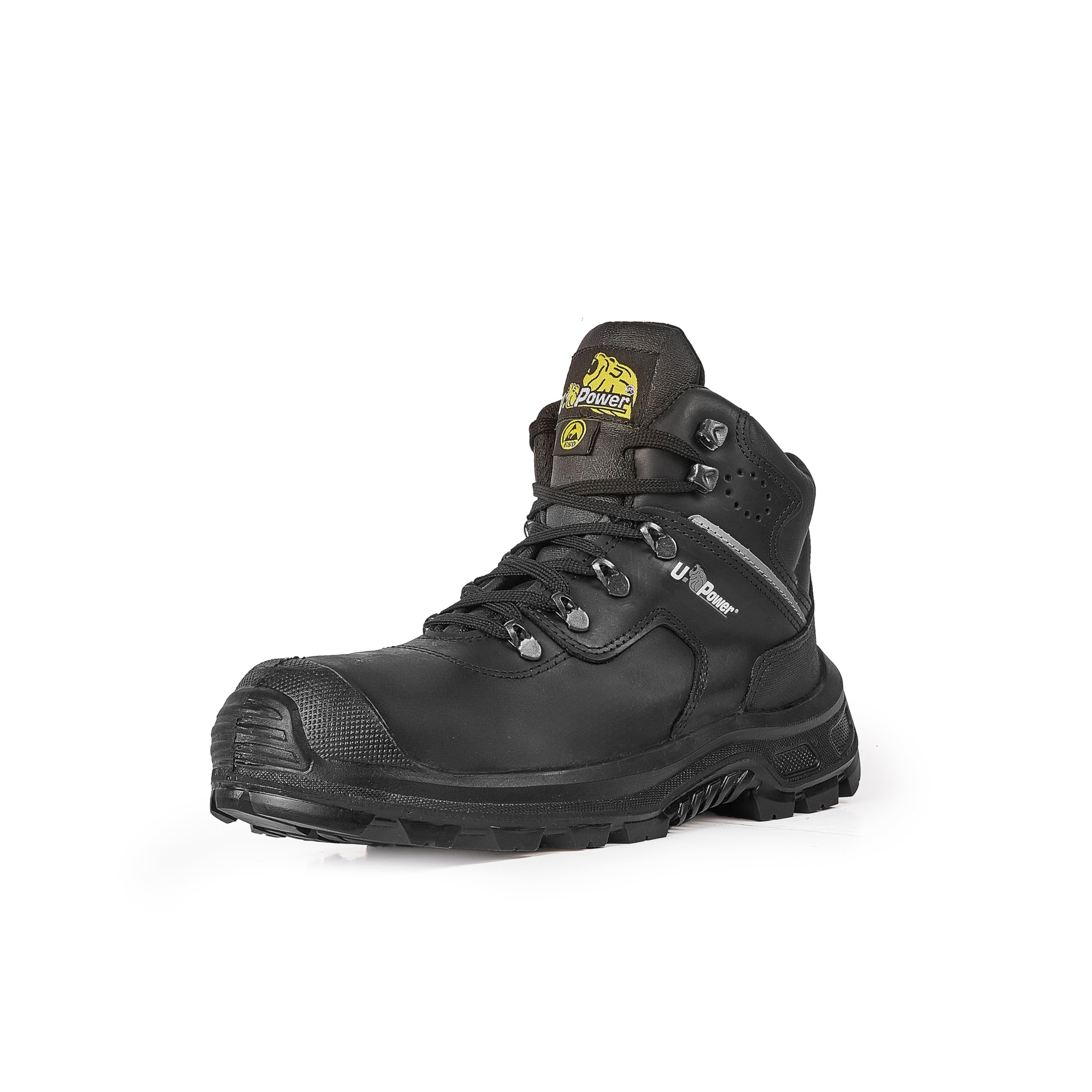 U-Power - Chaussures de sécurité hautes ultra résistantes THANOS - Environnements exigeants - S3 SRC CI ESD 43 Noir / Jaune