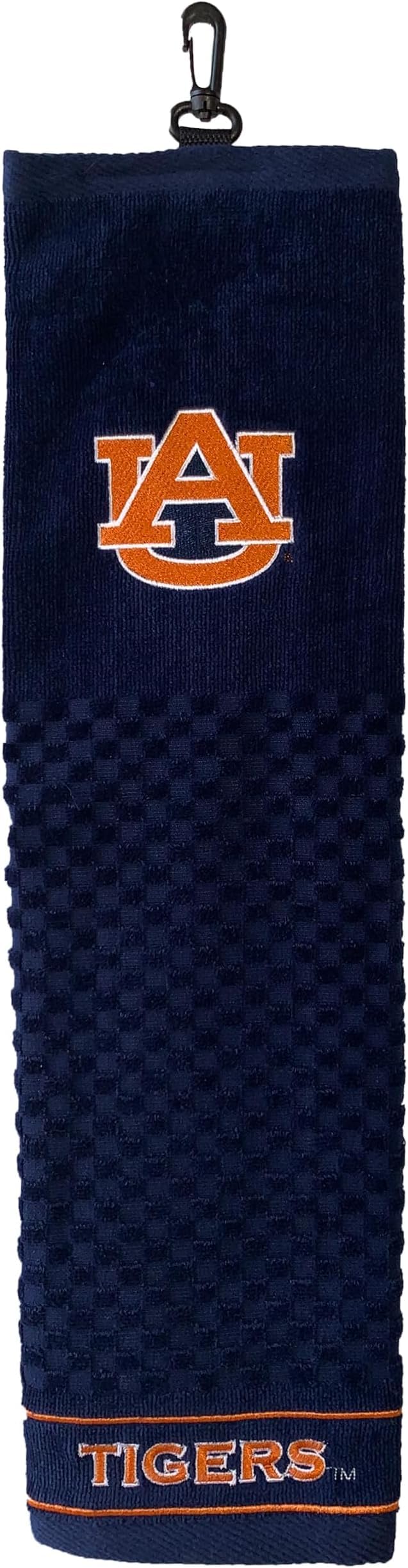 Team Golf NCAA Auburn University Tigers Embroidered Golf Towel Embroidered Golf-Towel, Checkered Scrubber Design, Embroidered-Logo (Pack of 6)