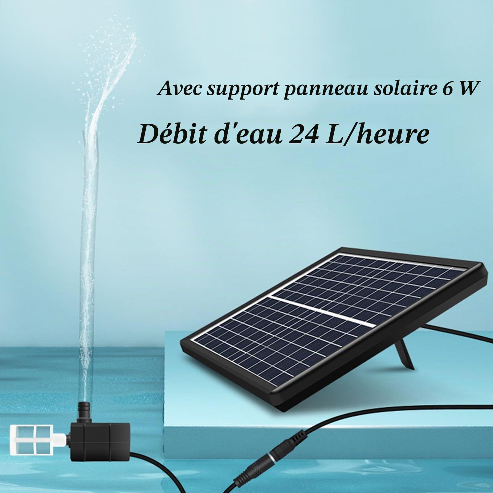 Kit De Fontaine Solaire en Bambou, Fontaine À Bascule Traditionnelle Japonaise avec Pompe, Traitement par Carbonisation, Fontaine Zen D'extérieur pour Jardin, Patio Ou Cour(70cm)