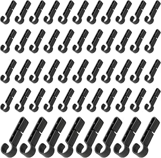 52 Pcs Hard Hat Clips for Headlamp - LED Light Helmet Clips - Easily Mount Headlamp on Narrow-Edged Helmet - Anti-Slip Stable