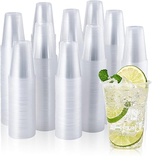 Vista 15 de Vplus Paquete de 2000 vasos de plástico transparente de 7 onzas, desechables de 7 onzas para fiesta de agua fría, postre a granel para negocios