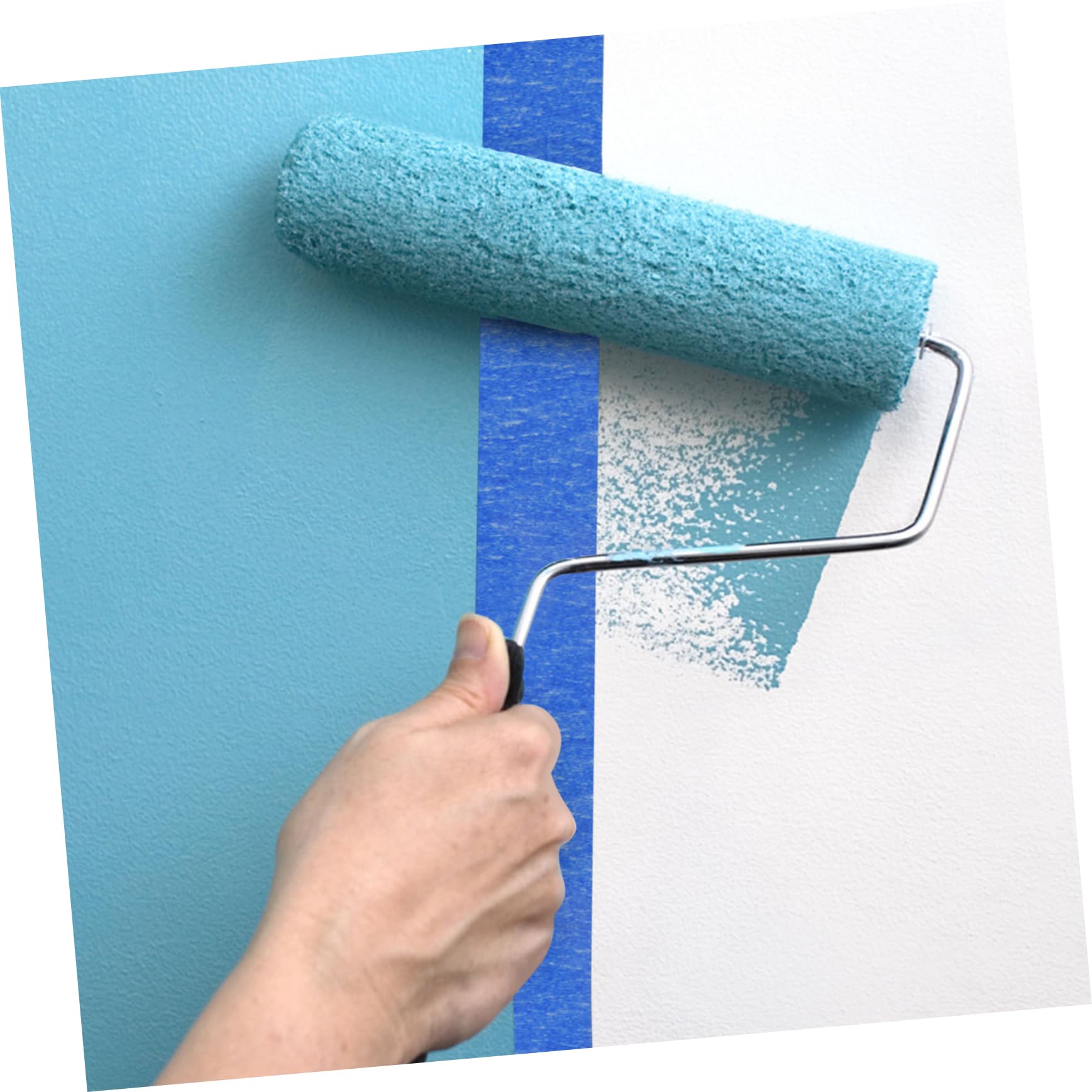 POPETPOP 4 Rollen Abdeckband Blau Malerei farbig malen Vinyl Wickelband Malerband Klebebandapplikator für Maler Gefrierband Beschriftungsband Erweitertes Krepppapier