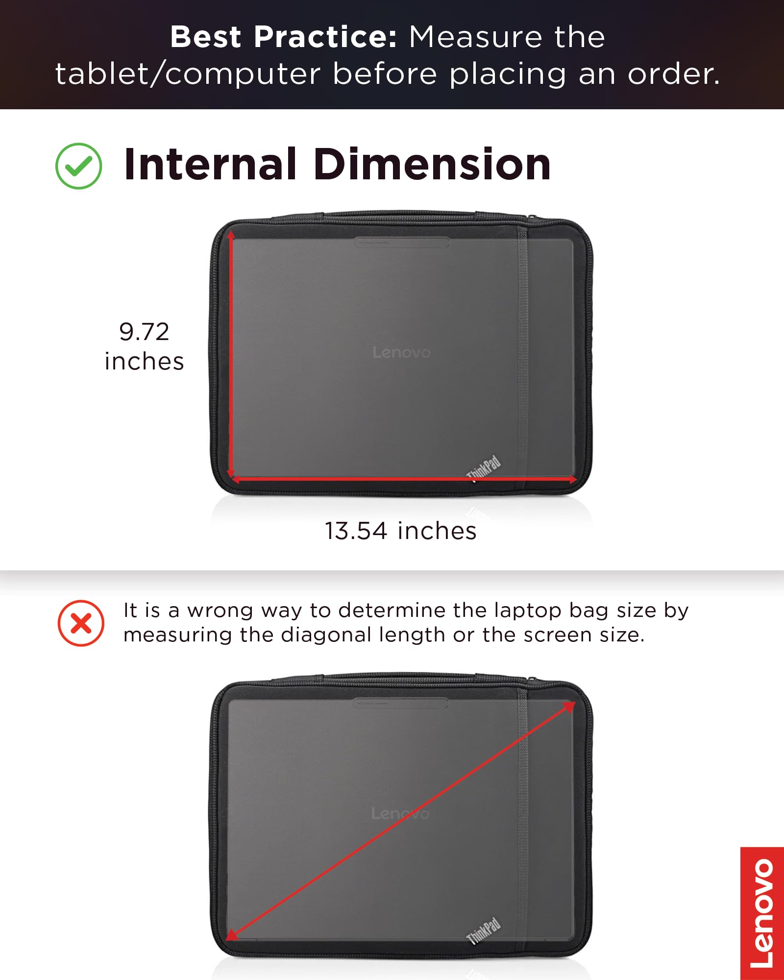 Lenovo 4X40N18009 Thinkpad 14-calowy rękaw czarny