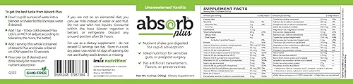 Miniatura 4 de Absorb Plus Isolate Protein - Suplemento dietético para mejorar la salud intestinal, apoyo nutricional adicional, ingredientes naturales, sin OMG,
