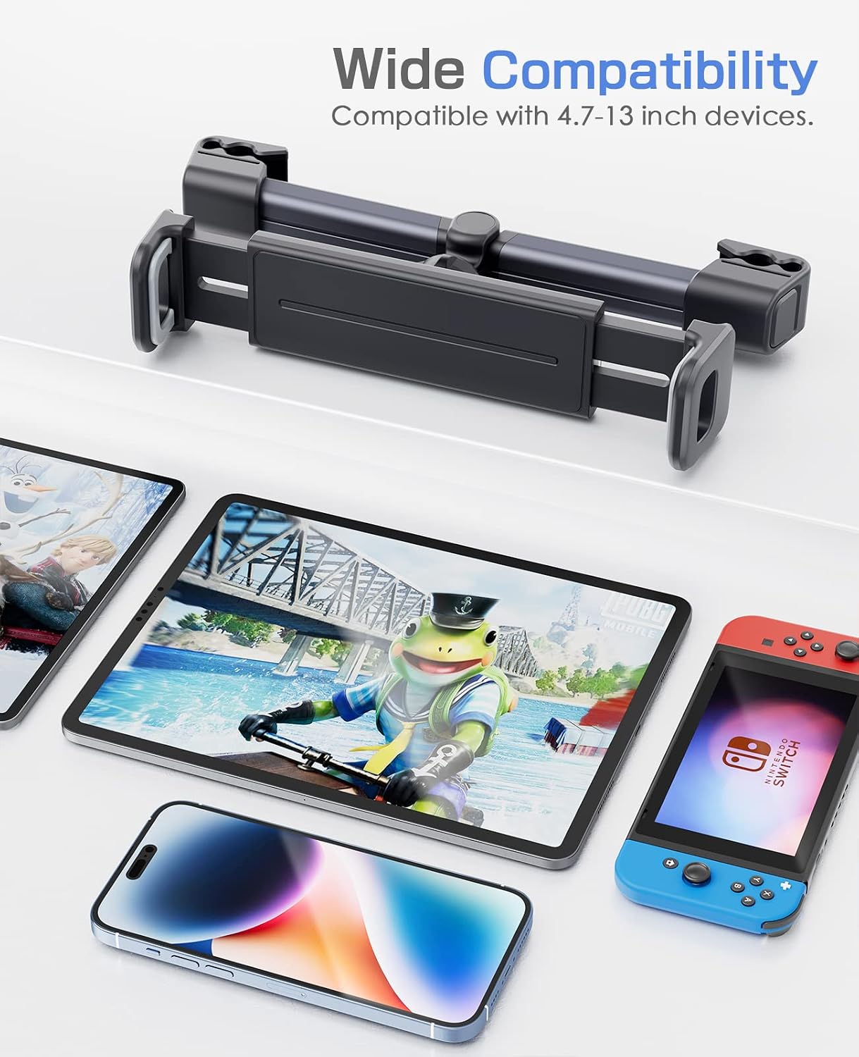 2 Pack Tablet iPad Holder for Car Backseat Tablet Holder Phone Mount Stand for iPad, Tablets, Nintendo Switch, iPhone, Smartphones, Gift for Men and Women (Style B)