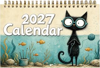 Cute Calendar 2027 12-Month Cute Monthly Funny Home Decor