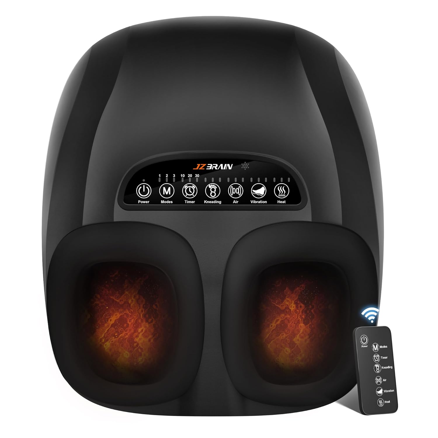 Shiatsu Foot Massager Machine with Heat Deep Kneading Foot Massager with Vibration Compression for Plantar Fasciitis Neuropathy -