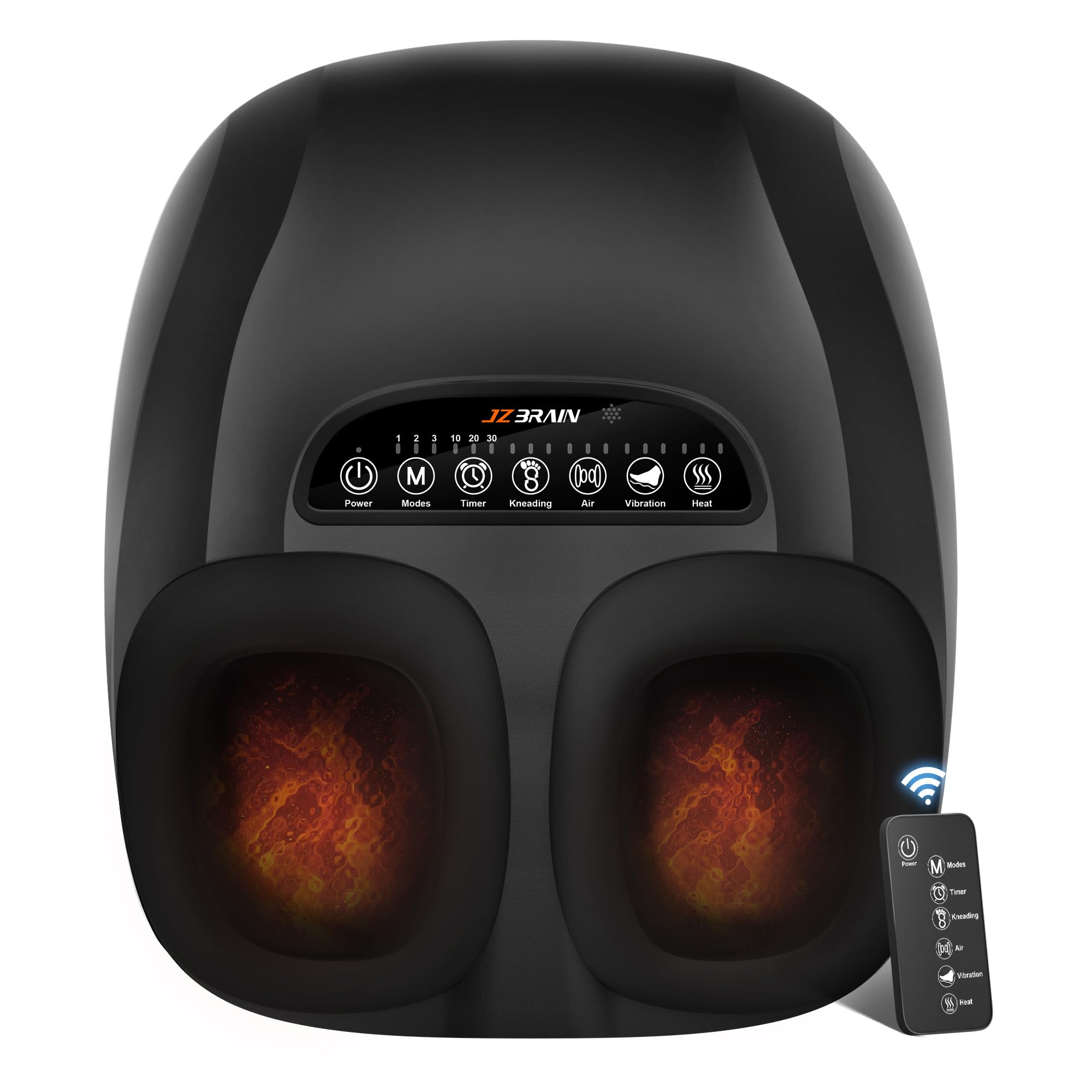 Shiatsu Foot Massager Machine with Heat Deep Kneading Foot Massager with Vibration Compression for Plantar Fasciitis Neuropathy -