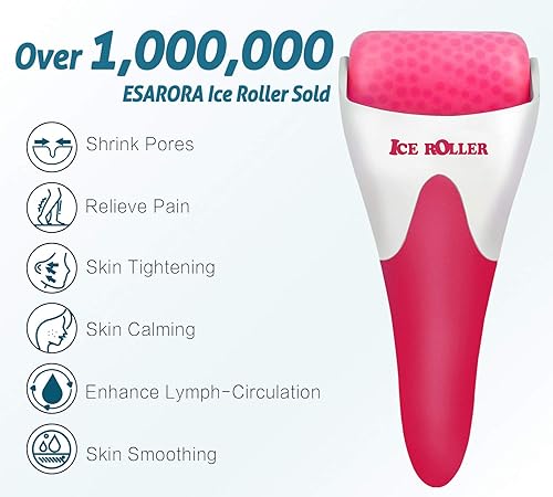 Miniatura 14 de ESARORA Rodillo de hielo para cara y ojos, para la hinchazón, migraña, alivio del dolor y lesiones menores, productos para el cuidado de la piel