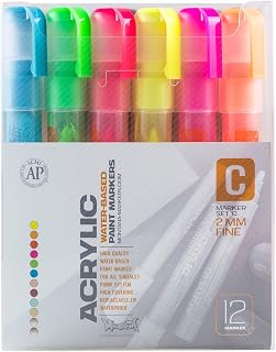 Montana Cans Fine Acrylic Marker Set, 2mm, Multicolor