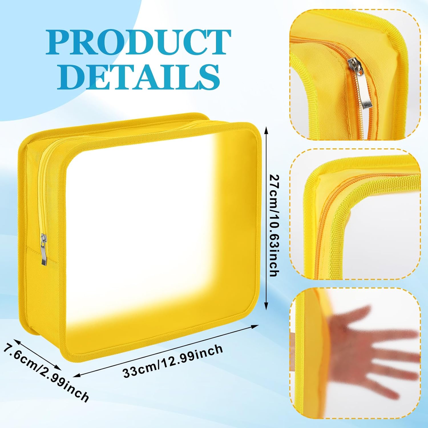 6 Pcs Plastic Document Folder with Zipper 13 x 10.6 Inch Expandable File Organizer Document Bags Waterproof Zipper File Pouches for Paper Portfolio Storage Office Home 6 Colors(Classic Color)