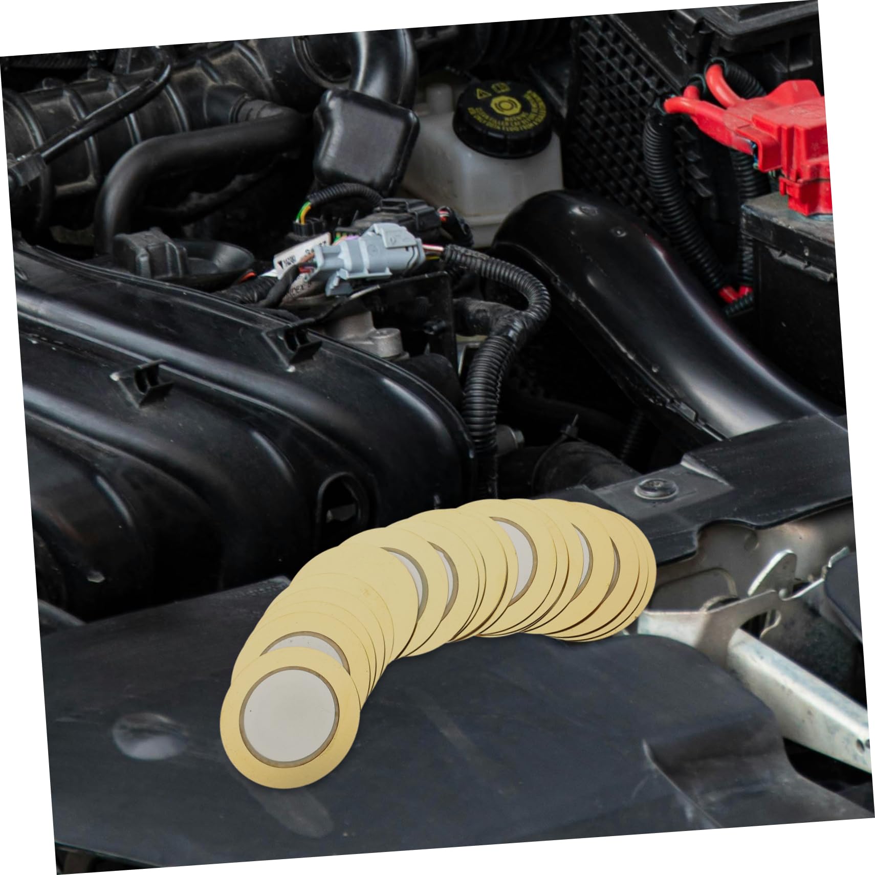 SOLUSTRE 2sets Acoustic Guitar Pickup System Piezo Discs Transducer Trigger Perfect Guitar Accessory (Black) 20pcs*2