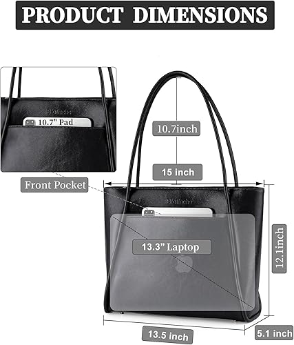 Miniatura 4 de Blofinche Monederos de cuero genuino para mujer, bolso de hombro real, estilo vintage gracia para el trabajo, las señoras portátiles de viaje