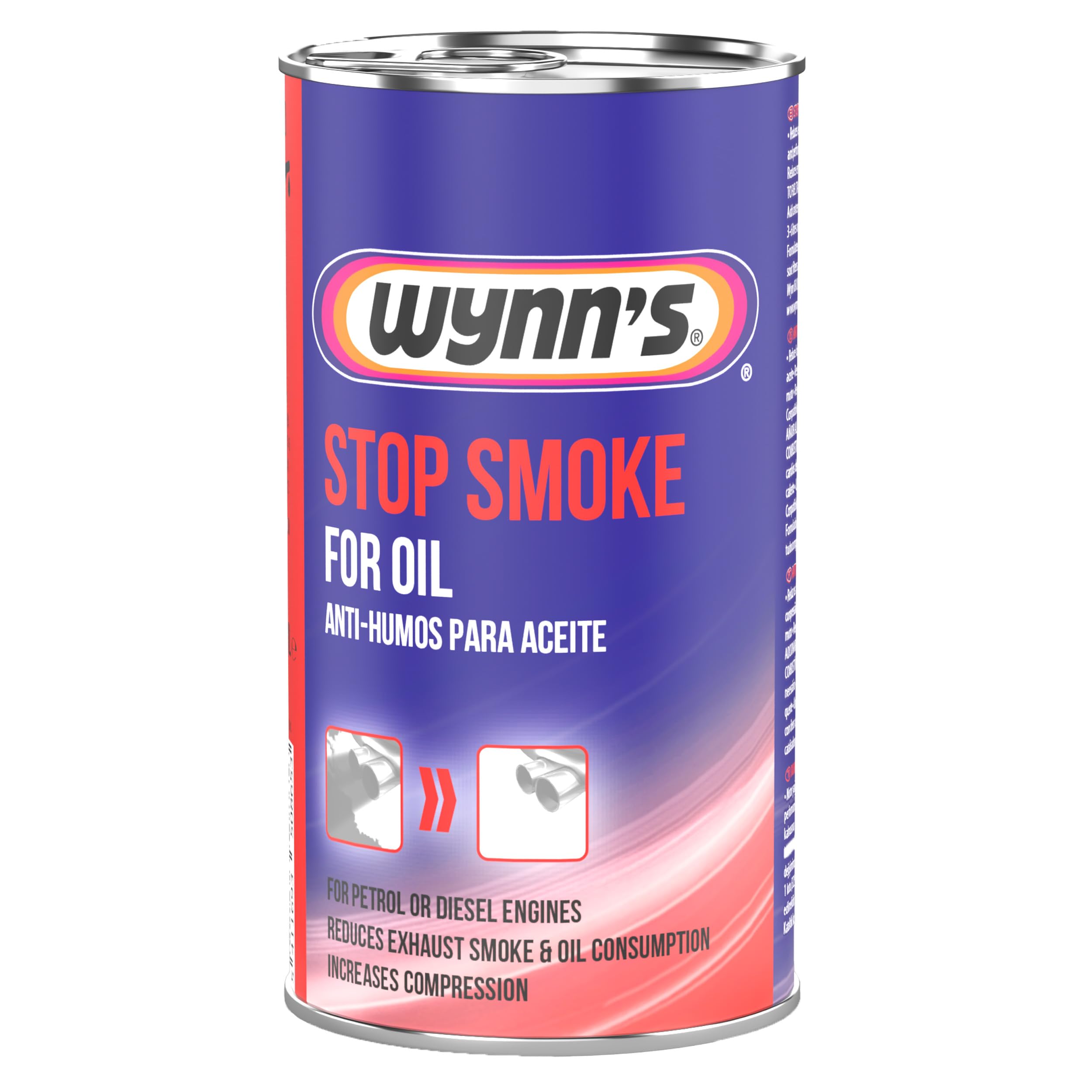 Wynn's Stop Smoke Oil Additive for Gasoline Diesel Engines Reduces Emissions
