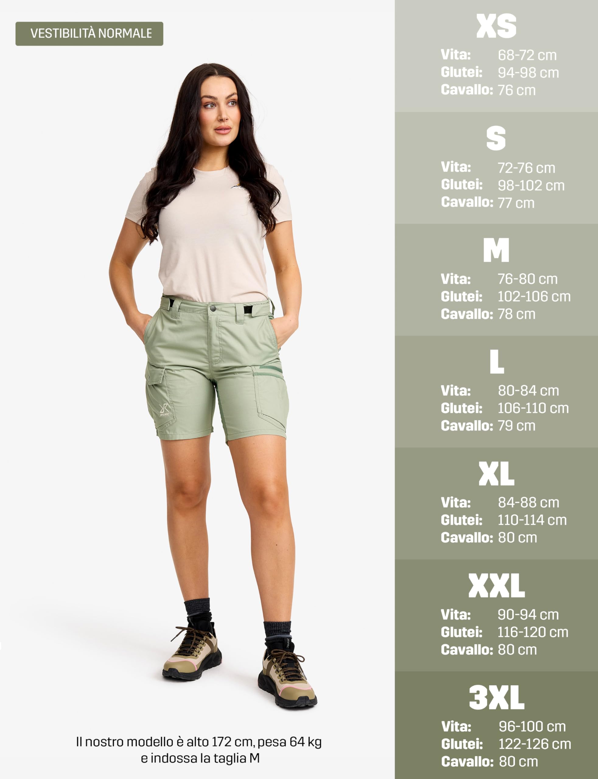 RevolutionRace Rambler Lightweight PRO Shorts da Donna, Pantaloncini Leggeri e Pantaloncini da Trekking