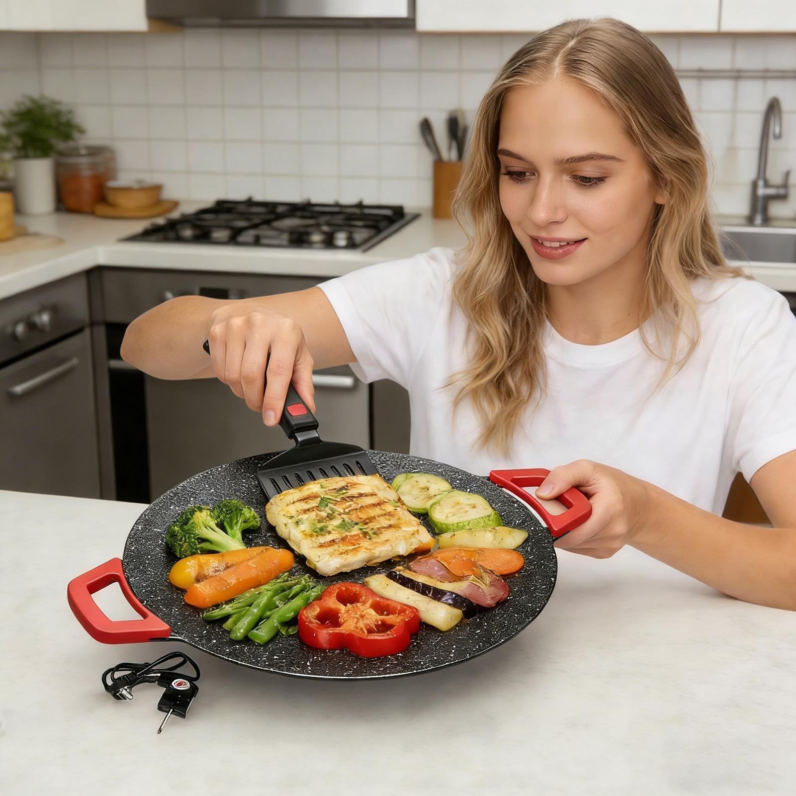 Générique Elektryczne gotowanie | Do gotowania elektrycznego | Jednolite grillowanie grzewcze | Do kuchni domowej restauracji wewnątrz na zewnątrz piknik grill