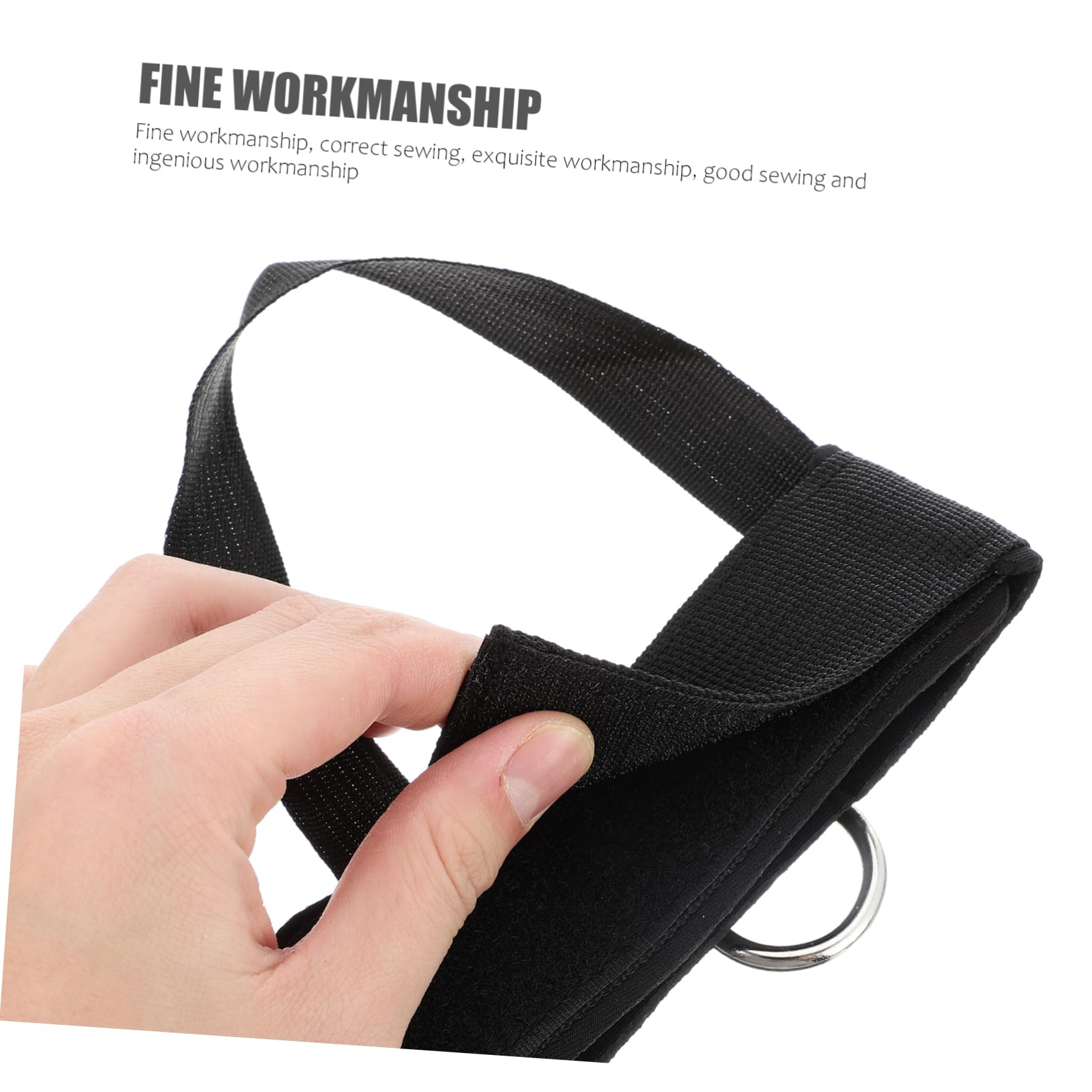 Fascia di Resistenza per Allenamento Muscolare 20lbs | Nero, Panno Oxford e Corda in Lattice, per Esercizi Piedi e Forza Braccia, Alta Resistenza