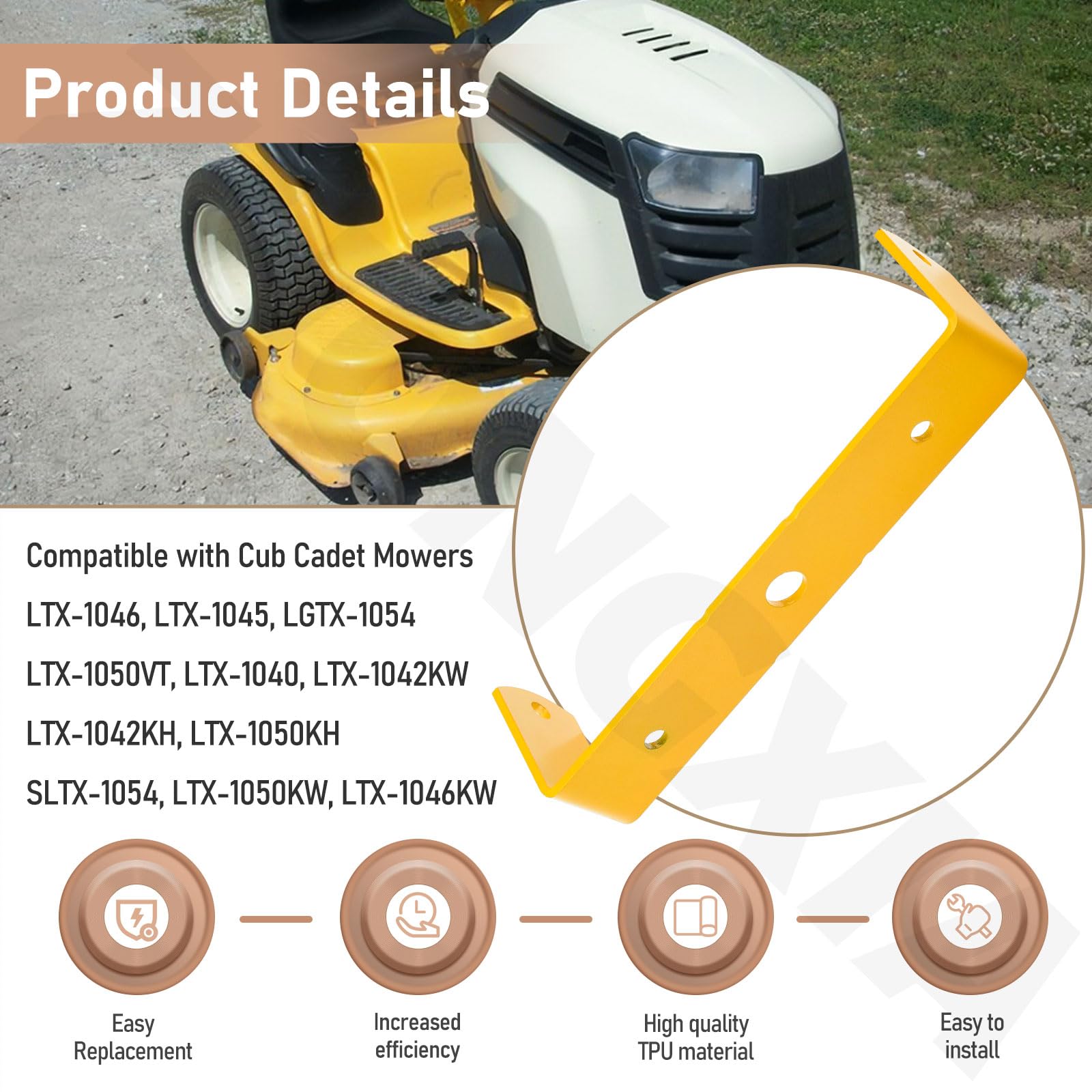 783-06088A-4021 783-06088-4021 Soporte pivotante de asiento compatible con cortacéspedes Cub Cadet LTX1040 GTX1054 LGT1050 LGT1054, LGTX1050 SLTX1054 SLTX1050 Tractor para MTD 13AX90AS056, 13WX90AS009