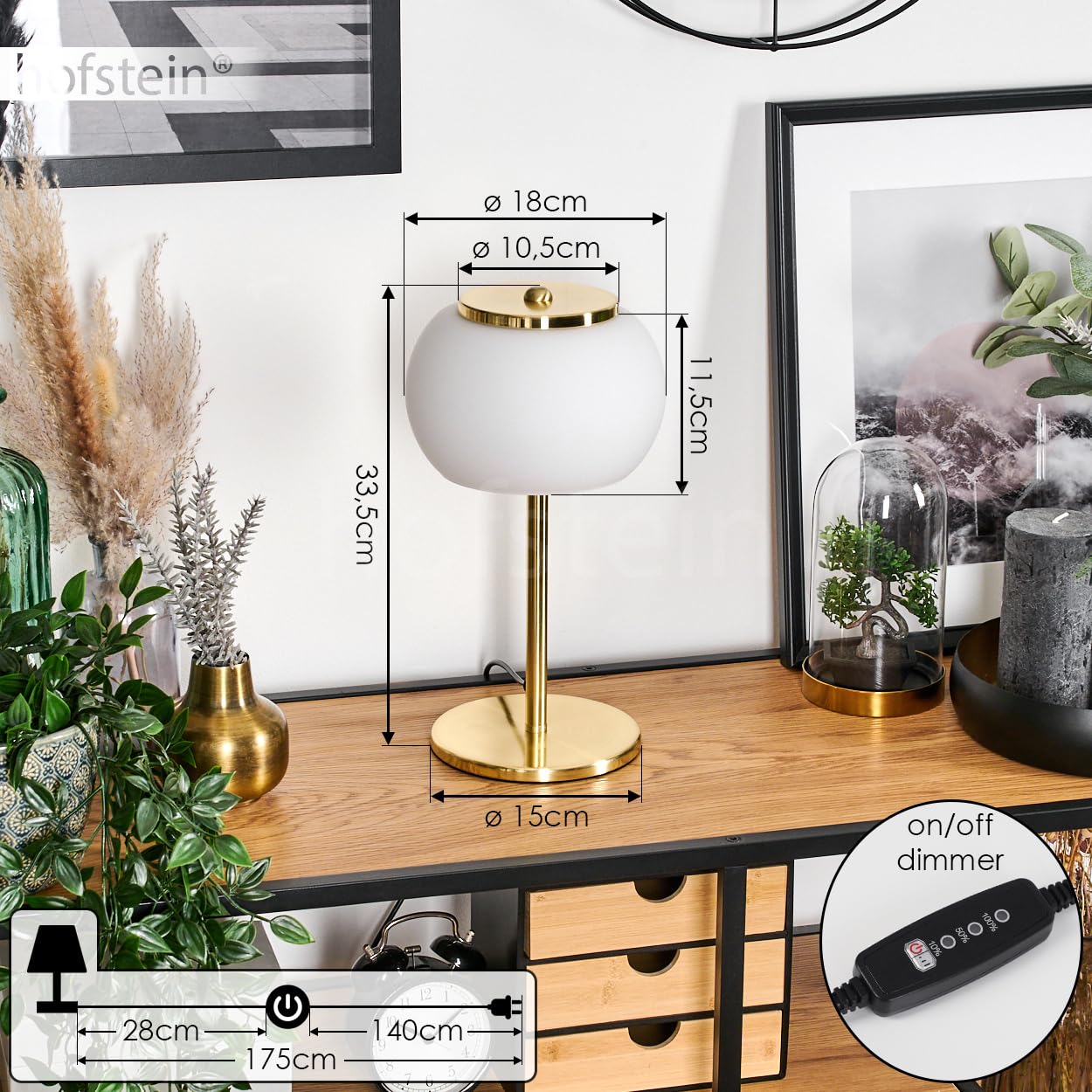 ZMH Juego De 2 Lámparas De Mesa LED Color Negro Inalámbricas Regulables Con 3 Temperaturas