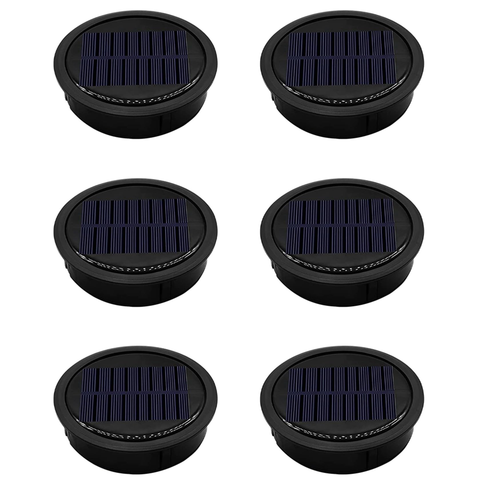 Hndhbfgrt 6 Pack Big Solar Light Replacement Top for Outdoor Hanging Lanterns, More Powerful More Efficient