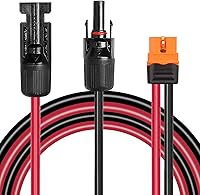Vista 12 de Cable solar a XT60i 10AWG - 2 piezas de panel solar de 3 pies a conector adaptador XT60i XT60i Cable de extensión para generador solar portátil