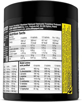 Olimp Sport Nutrition Amino Acids Complex High Dose - 150 Capsules - Anabolic Amino 9000 Mega Tabs