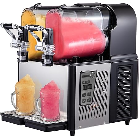 Margarita Machine, 3LX2 Tank Slushy Machine Commercial, 340W