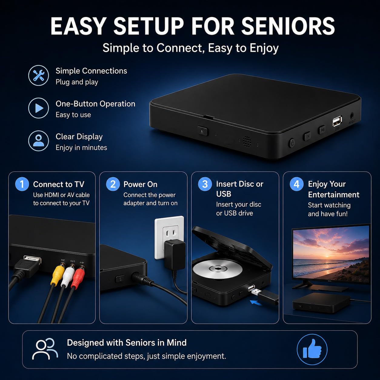Amazon | Blu Ray Player 1080P ブルーレイディスクプレーヤー ホーム