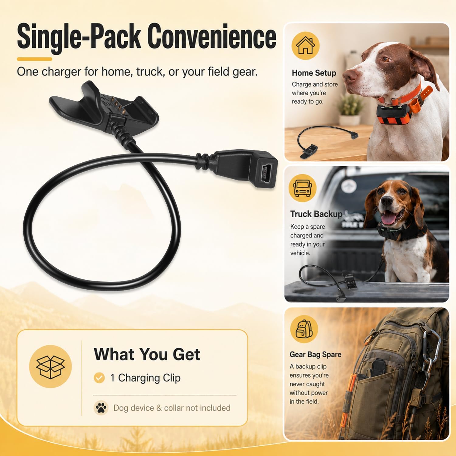 010-11890-10 PRO Series Charging Clip for Garmin PRO, T5 Mini & TT15 Mini image 3