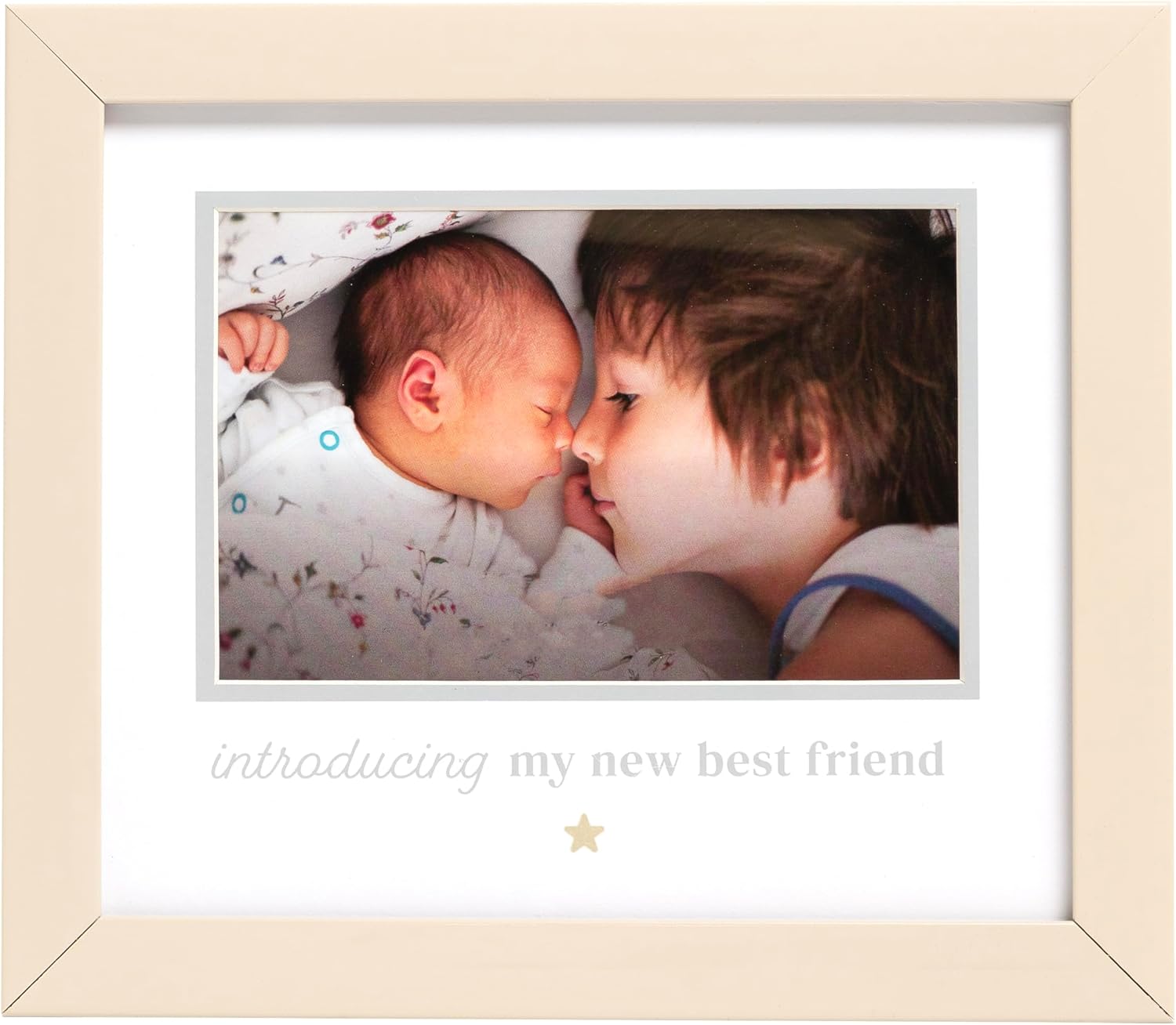 Kate & Milo New Best Friend Frame, Taupe, Sonogram Picture Frame, Gender Neutral Ultrasound Keepsake, Baby Gift for Expecting Parents, Sibling Gifts And Pregnancy Announcement