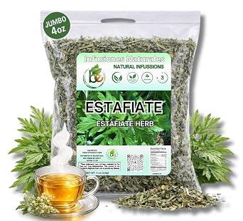 Estafiate Herbal Tea 4 oz 100% Natural Mexican Mugwort Artemisia ludoviciana Traditional Vitality & Digestive Balance Support Wildcrafted Loose Leaf Non-GMO, Vegan Authentic by BEXPERTSUSA