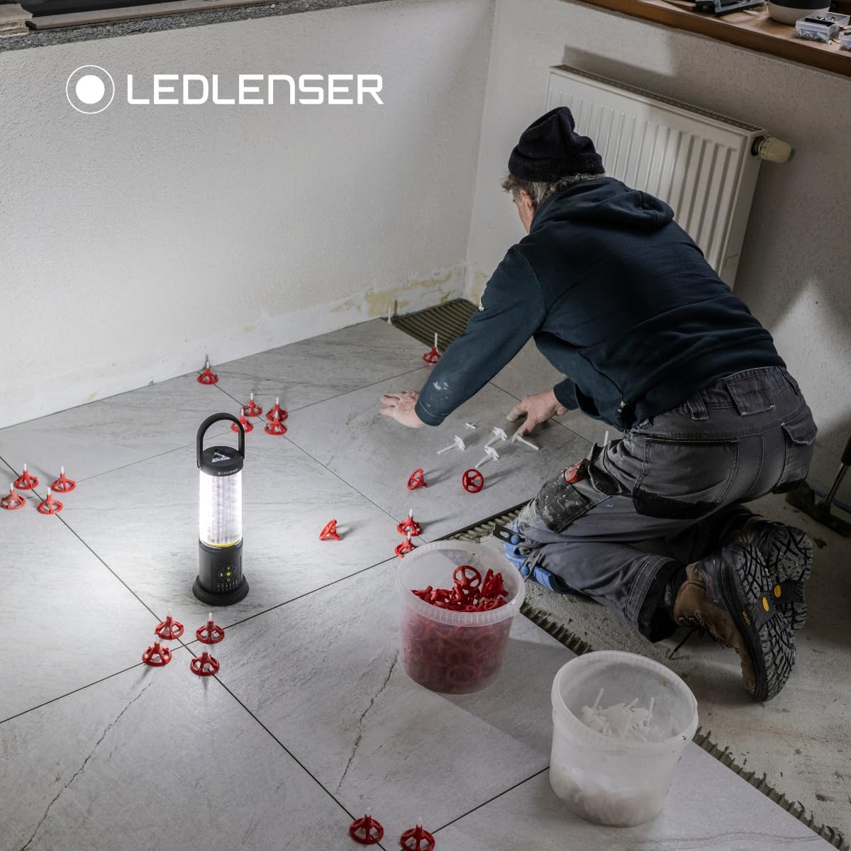 Ledlenser AL10R Latarnia robocza z możliwością ładowania, super jasna 6300LM przenośna i wtykowa lampa, montowalna, zewnętrzna wodoodporna IP67, bateria do 9,5H, lampa LED do warsztatu, garażu