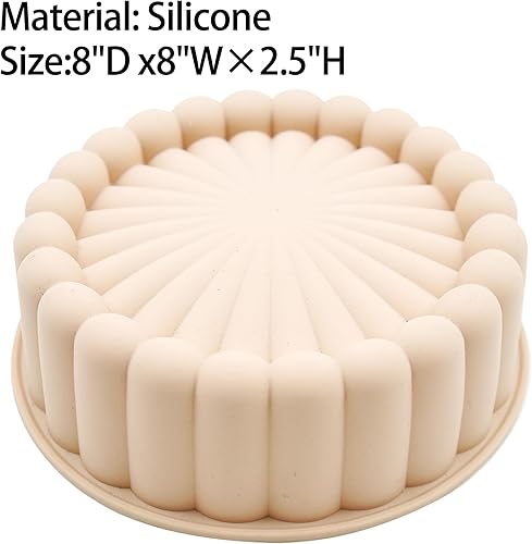 Miniatura 3 de Kundalini Charlotte - Molde para tartas, 2 moldes de silicona antiadherentes para tartas