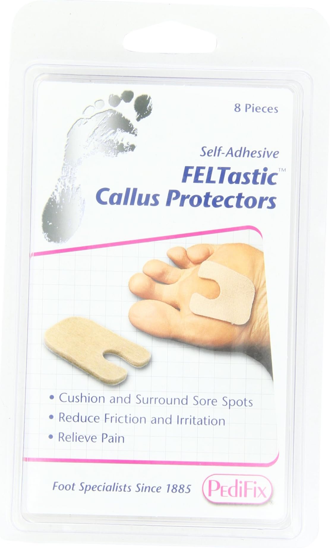 PedifixFelt Callus Protectors, 8-Count (Pack of 2)