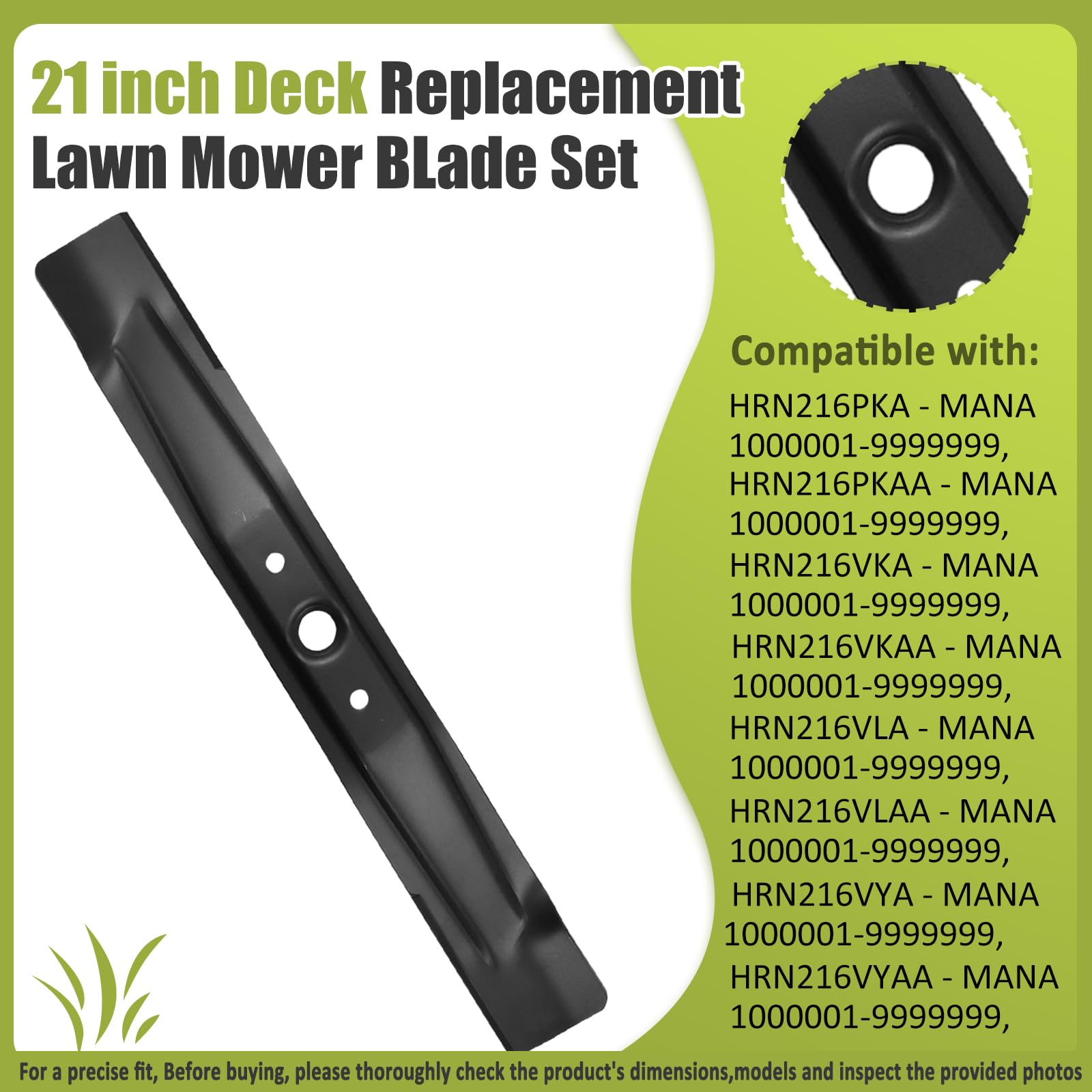 Cuchillas de cortacésped 72511-VR8-M00A con filtro de aire 17211-Z8B-901, cuchillas de repuesto para cortacésped HRN 216 y HRN216, compatibles con cuchillas de cortacésped de 21 pulgadas 72511-VR8-M00