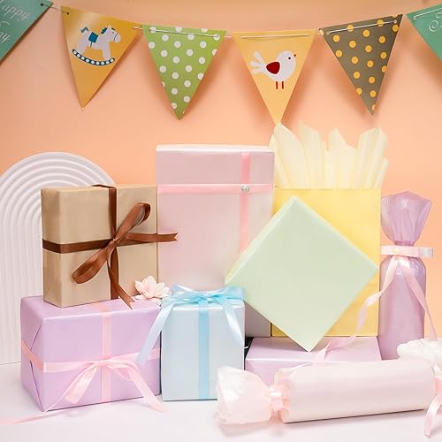 Miniatura 6 de Larcenciel 70 hojas de papel de seda, papel de seda metálico de regalo para bolsas de regalo, envoltura de regalo y embalaje, colorido papel de