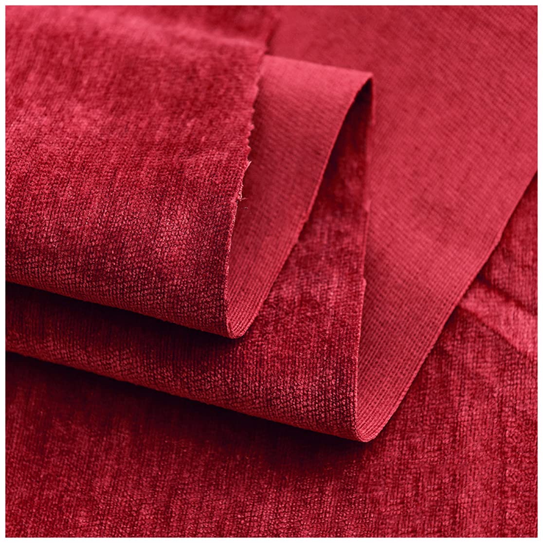 Diy Making Fabric Aksamitna Tkanina Aksamitna Tkanina Chenille Tapicerka Metrem 150X100Cm Na Sofę, Pokrywa Siedzenia, Diy Crafts, Zasłony Drapery, Poduszki, Szycie/Czerwony