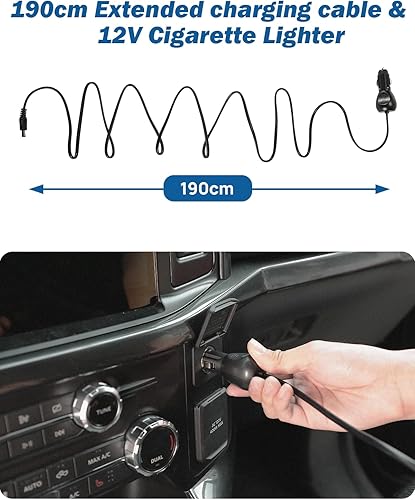 Miniatura 4 de JOYTUTUS Colchón de aire para cama de camión de 6.4 a 6.7 pies, camas regulares de tamaño matrimonial para camioneta campamento al aire libre,