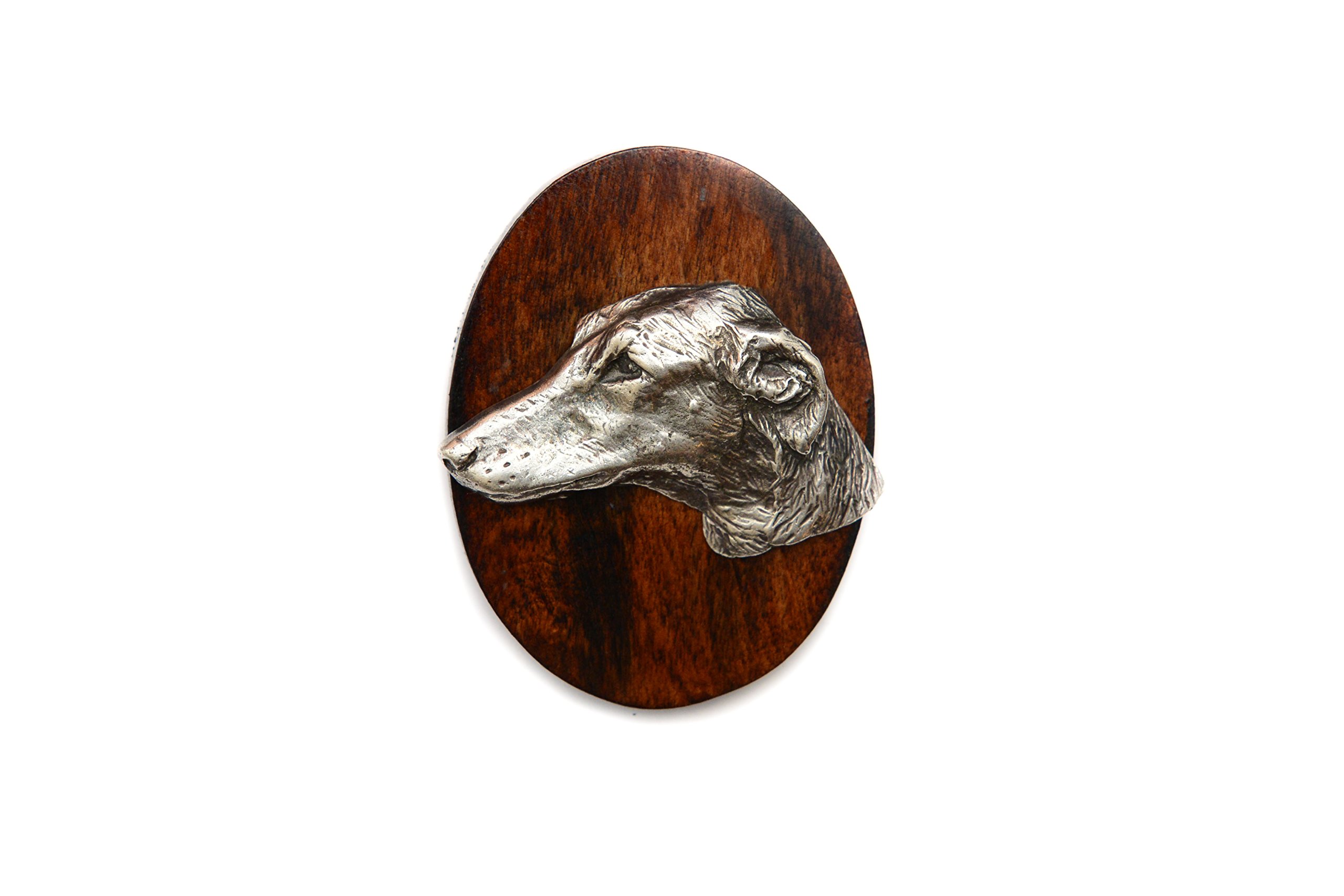 Art-Dog Dog Show Ring Clip Number Holder - Brooch with Clip Dog Show Exhibit Number Holder - Handmade Dog Show Accessory – Dog Tag Clip 7x5cm – Azawakh