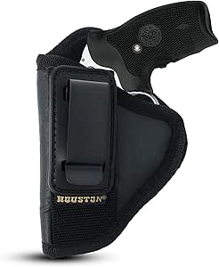 Houston Gun Holsters IWB Tuckable Revolver Holster - ECO Leather Concealed Carry For .38 Frames