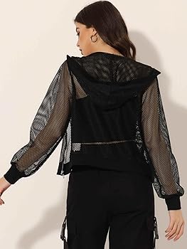 aeré sheer tumbler jacket Amazon.com: Allegra K Hoodie Jacket for Women's 2024 Zip Up Long