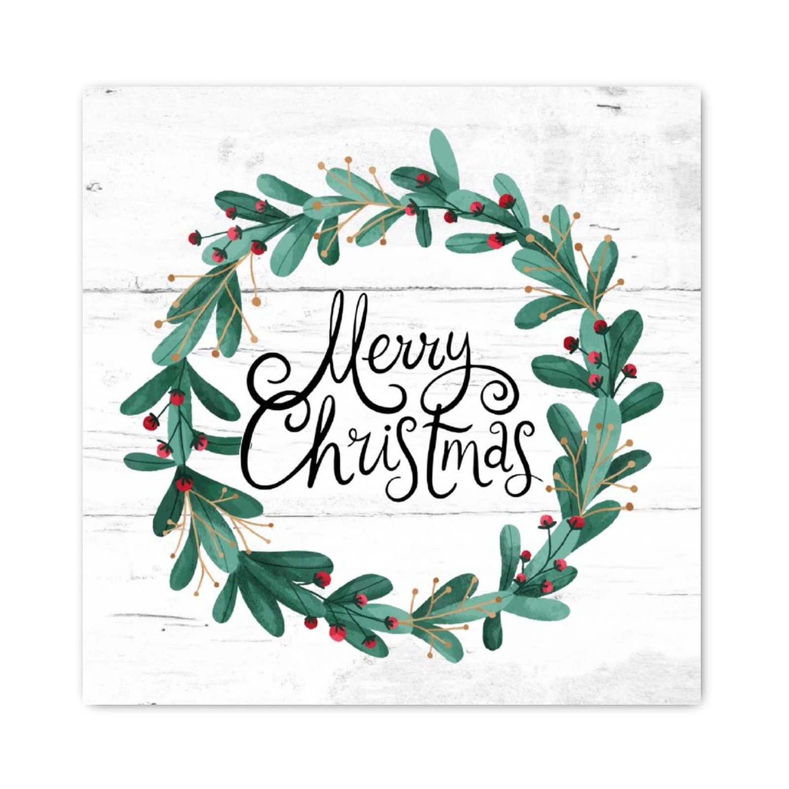 Couronne de Noël en bois élégante pour sublimer le mur de votre salon rustique ou ferme