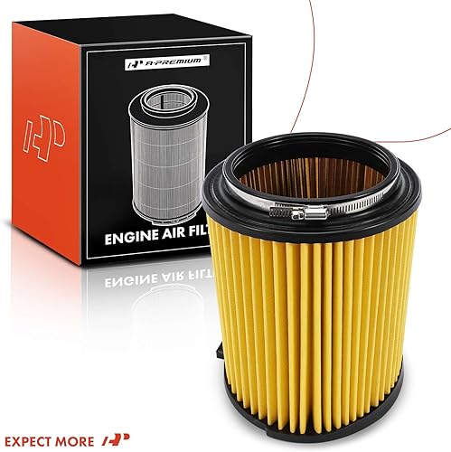 Miniatura 9 de A-Premium Filtro de aire del motor delantero compatible con Ford Mustang 2019-2022 5.0L, 2015-2022 5.2L, repuesto # FR3Z9601B