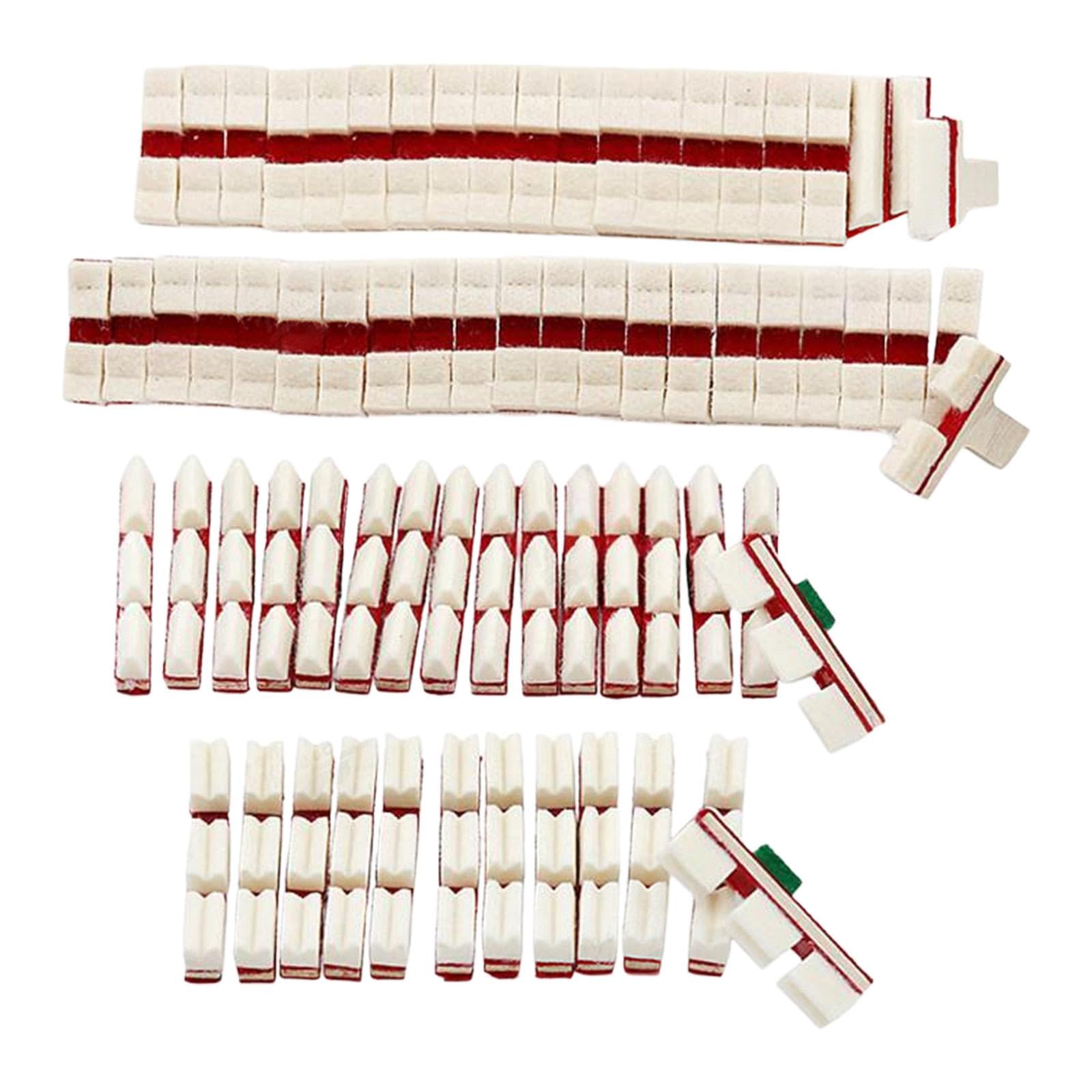 Kit di Riparazione per Pianoforte Verticale Da 72 Pezzi: Teste di Smorzatori di Ricambio, Parti Del Meccanismo, Spessori di Smorzamento E Accessori Ad, 70pcs