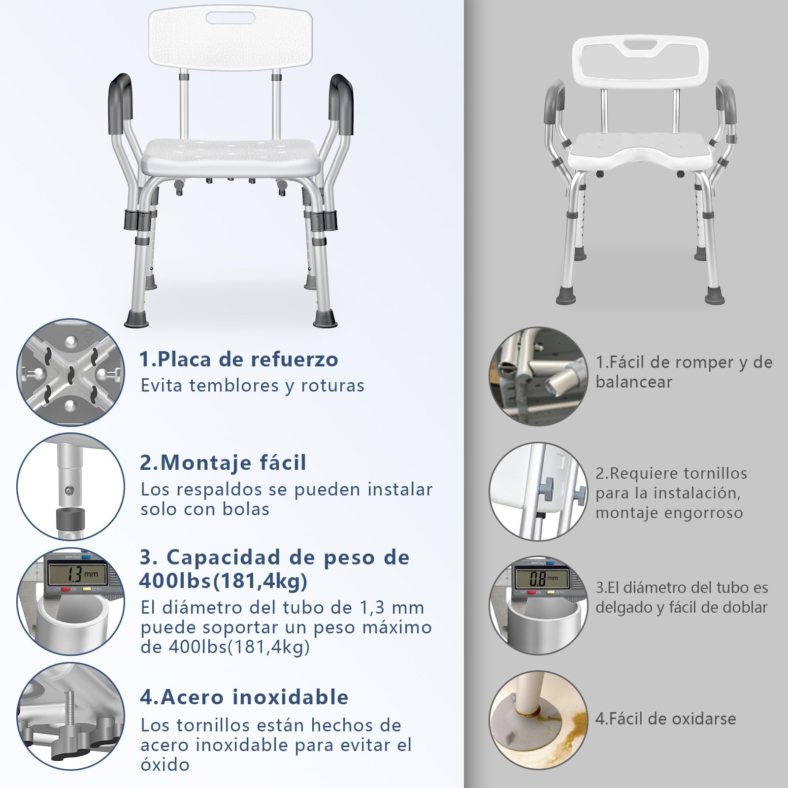KingPavonini Silla de ducha