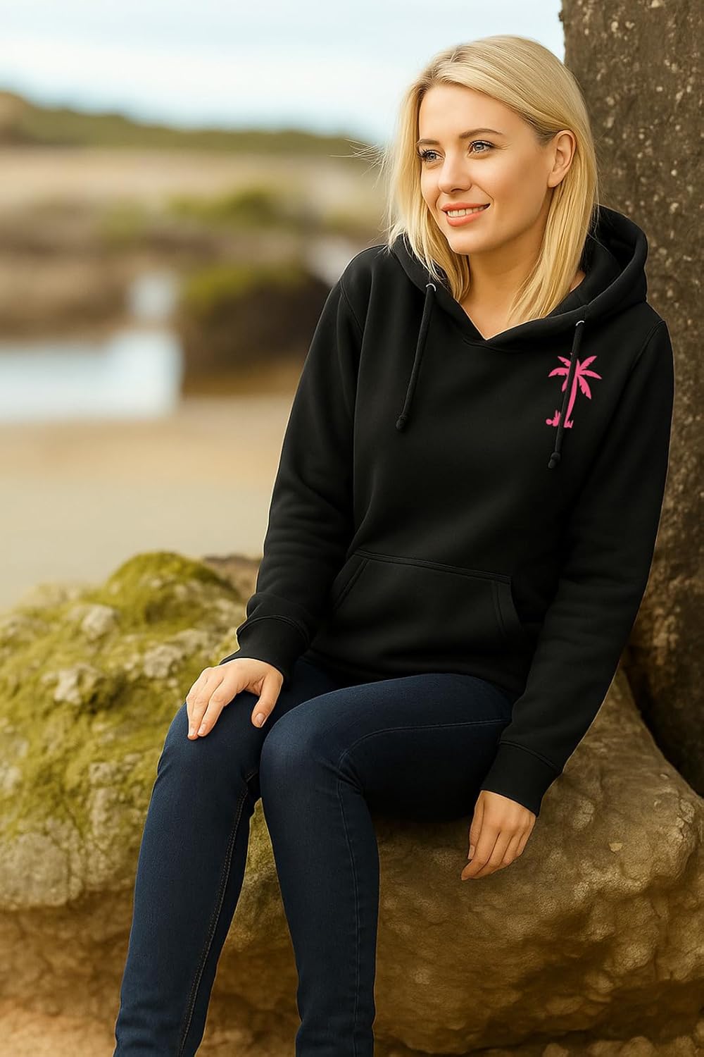 Palm Graphic Hoodies for Women Girls Juniors Aesthetic Y2k Sweatshirts Preppy Outfit - Image 5