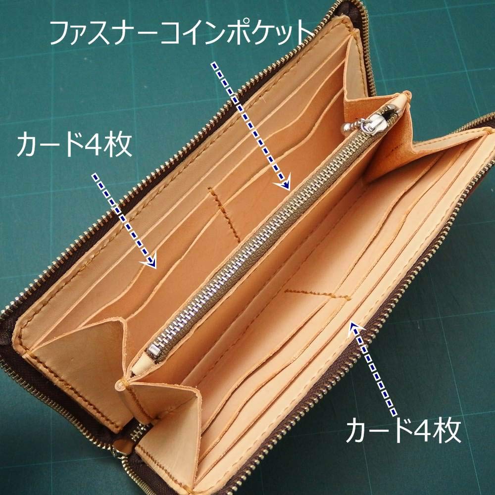 レザークラフト長財布　蝶 楽天市場】長財布 本革 大容量 レディース 財布 蝶 がま口 牛革