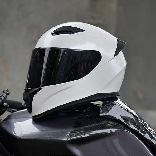 Miniatura 2 de Casco de motocicleta de cara completa WS-607 aprobado por el DOT, casco de moto de carreras de calle para adultos con visera